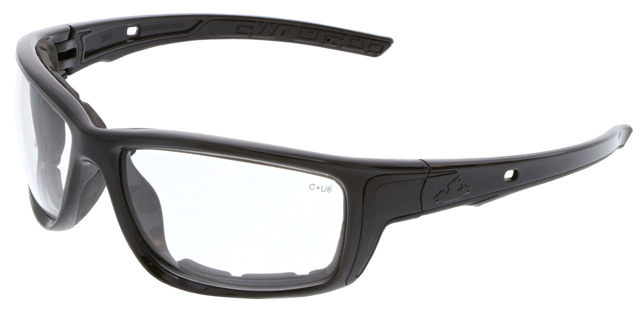 MCR Safety SR5 - Swagger® SR5 Series Safety Glasses, Spoggle Strap Slot on each Temple, Dielectric and Foam Lined, TPR Temples and Nose Piece - Elastic Strap SR5STRAP Sold Seperately — Sold by Pair — manufacturer image 4