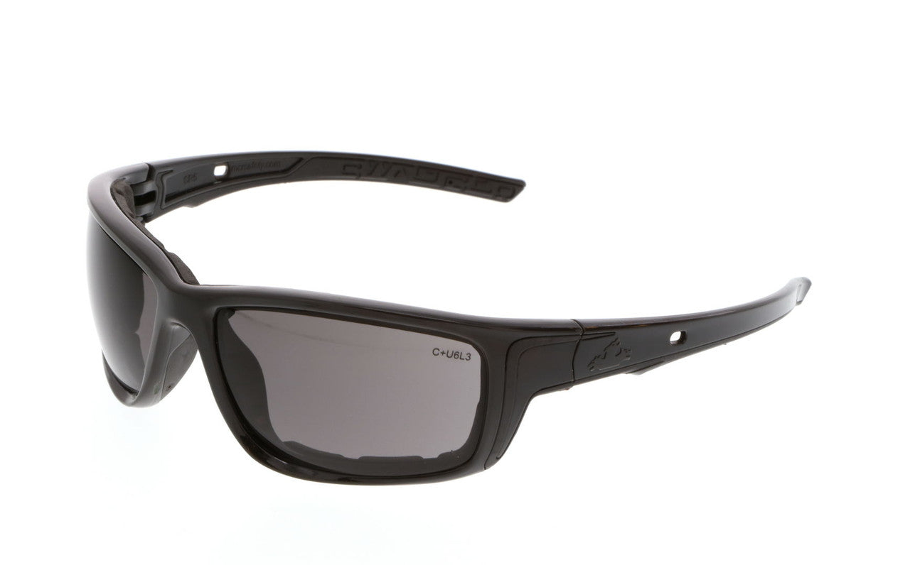 MCR Safety SR5 - Swagger® SR5 Series Safety Glasses, Spoggle Strap Slot on each Temple, Dielectric and Foam Lined, TPR Temples and Nose Piece - Elastic Strap SR5STRAP Sold Seperately — Sold by Pair — manufacturer image 9