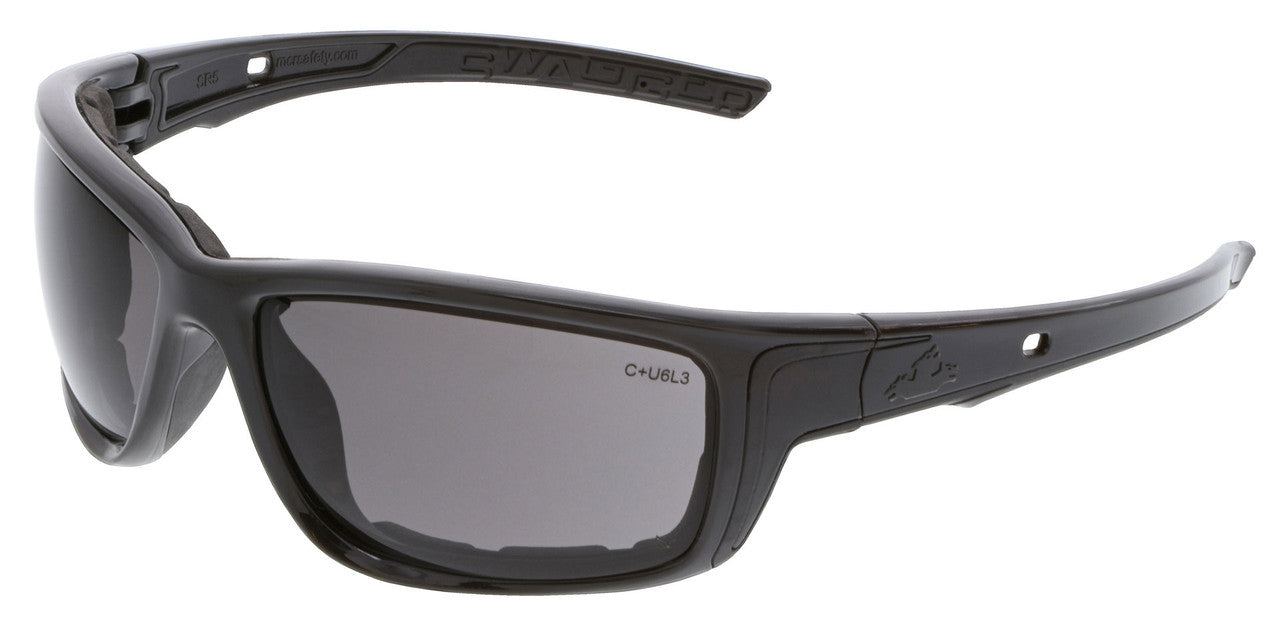 MCR Safety SR5 - Swagger® SR5 Series Safety Glasses, Spoggle Strap Slot on each Temple, Dielectric and Foam Lined, TPR Temples and Nose Piece - Elastic Strap SR5STRAP Sold Seperately — Sold by Pair — manufacturer image 10