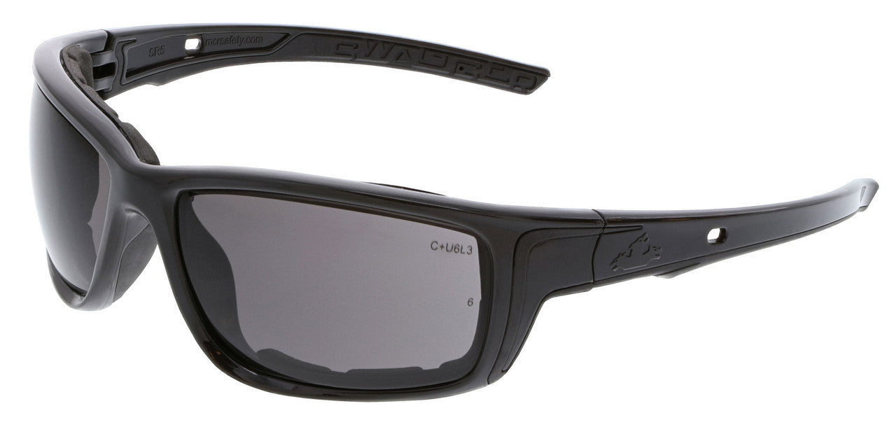MCR Safety SR5 - Swagger® SR5 Series Safety Glasses, Spoggle Strap Slot on each Temple, Dielectric and Foam Lined, TPR Temples and Nose Piece - Elastic Strap SR5STRAP Sold Seperately — Sold by Pair — manufacturer image 12