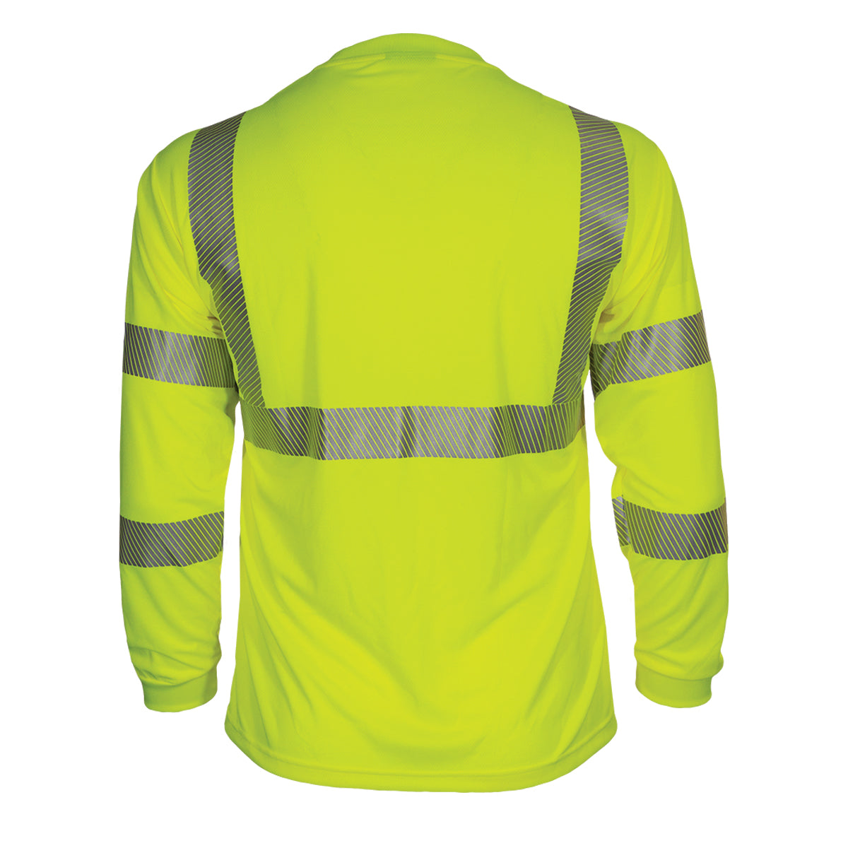 PIP Reflective Apparel 204CT ANSI Type R Class 3 Long Sleeve T-Shirt with Segmented Tape