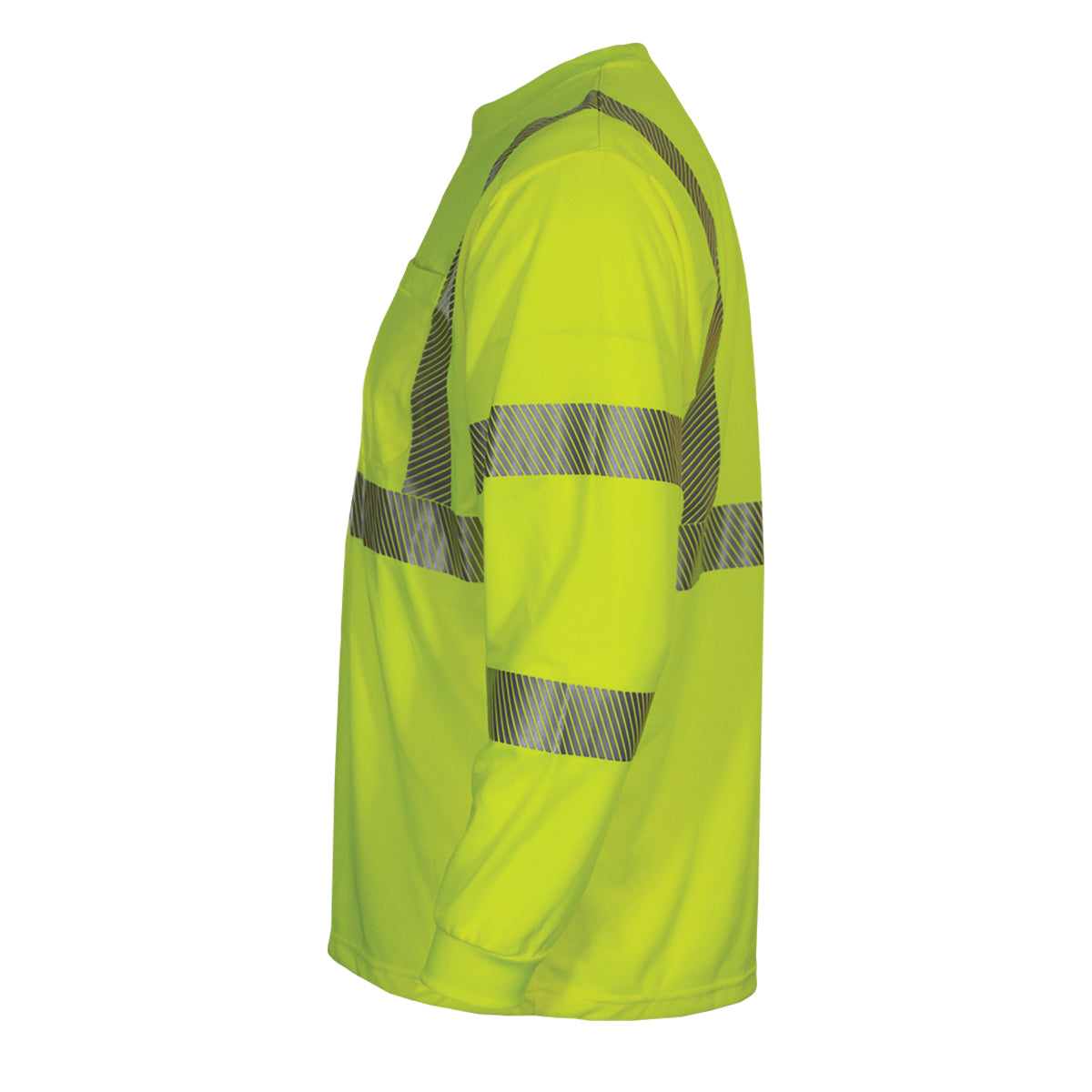 PIP Reflective Apparel 204CT ANSI Type R Class 3 Long Sleeve T-Shirt with Segmented Tape