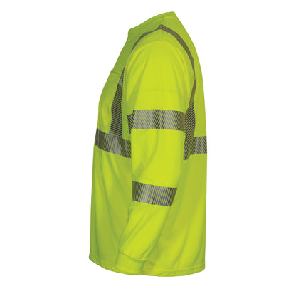 PIP Reflective Apparel 204CT ANSI Type R Class 3 Long Sleeve T-Shirt with Segmented Tape