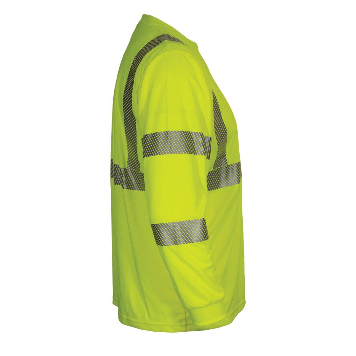 PIP Reflective Apparel 204CT ANSI Type R Class 3 Long Sleeve T-Shirt with Segmented Tape