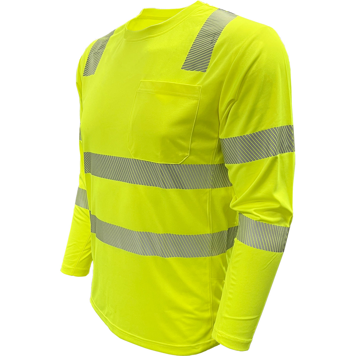 ANSI Type R Class 3 EcoChill Long Sleeve T-Shirt with Coolmax® Technology and UPF 50+ Sun Protection
