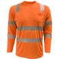 ANSI Type R Class 3 EcoChill Long Sleeve T-Shirt with Coolmax® Technology and UPF 50+ Sun Protection