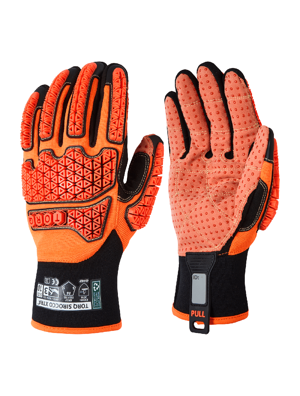 Torq Sirocco Xtra™ - SKG00121GD - Leather Palm Gloves - cut level A6 - black