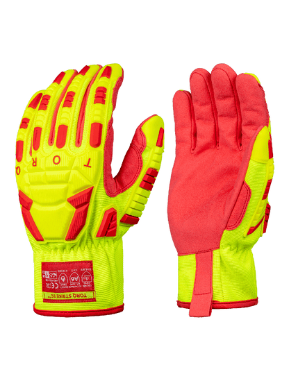 Torq Strike EC™ - SKG00054ED - Leather Palm Gloves - cut level A6 - red