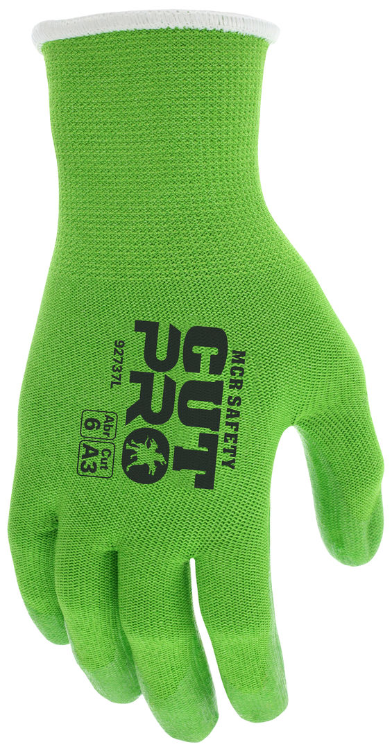 92737 - MCR Safety CutPro® - 13 Gauge HyperMax® HPPE Shell - Cut, Puncture, and Abrasion Resistant - Clear Silicone Coated Palm and Fingertips - Silicone Provides Excellent Gripping Power