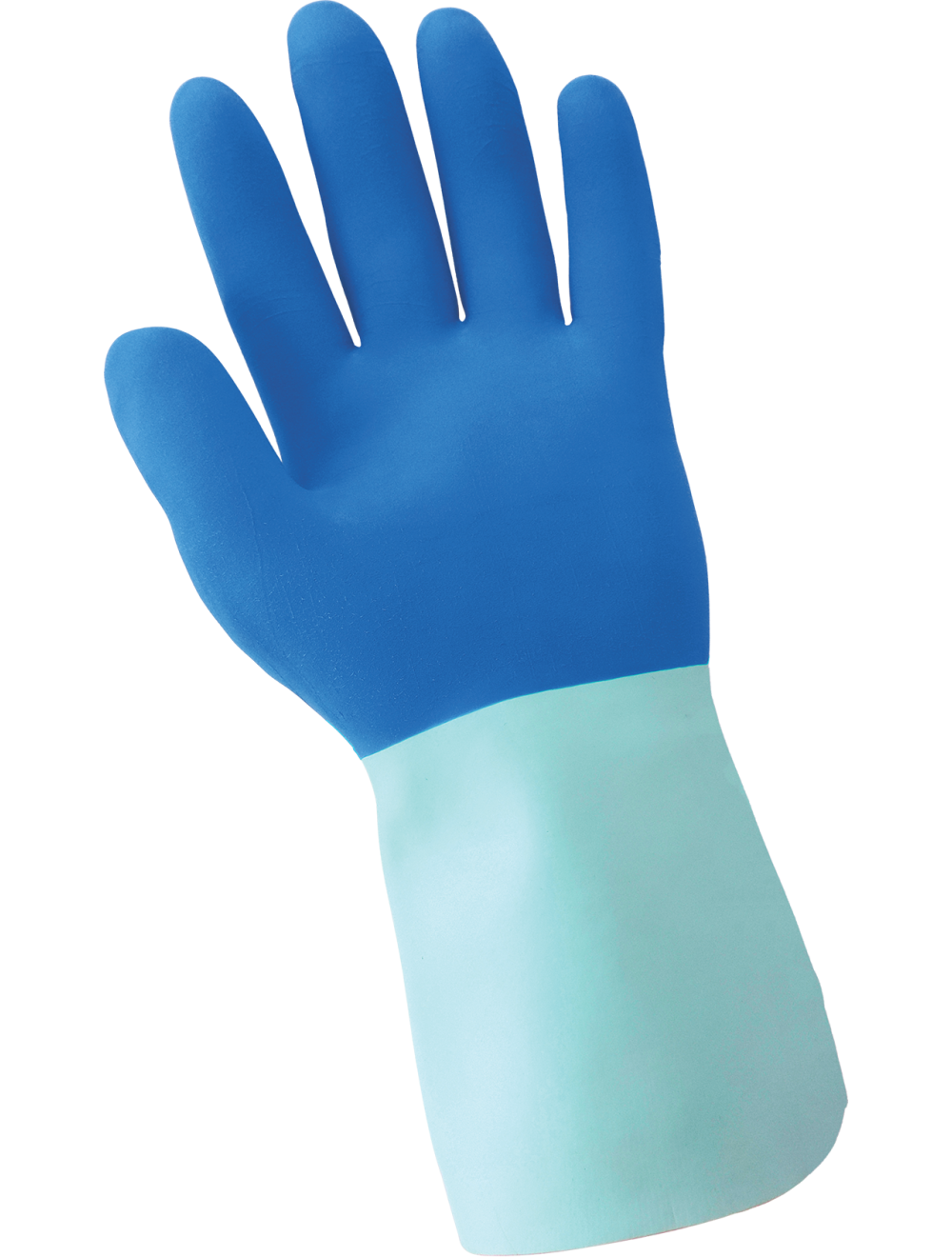 FrogWear® - 212 - Chemical Handling Gloves - rubber coating - blue