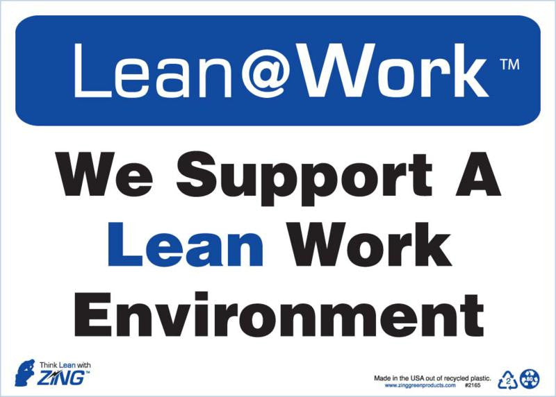 ZING Lean Sign, Lean Work Environment - official Zing product image 1