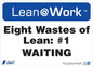 ZING Lean Sign, Eight Wastes Waiting - official Zing product image 1