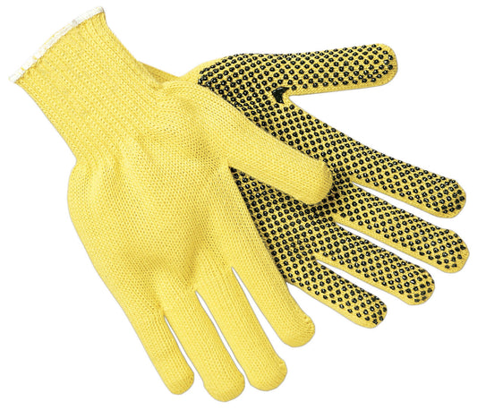9361 - MCR Safety CutPro® - 7 Gauge Kevlar® Aramid Shell with Cotton Interior - Cut Resistant Work Gloves - PVC Dots on 1 Side - Regular Weight Gloves - Made with DuPont™ Kevlar®