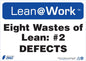 ZING Lean Sign, Eight Wastes Defects - official Zing product image 1