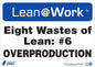 ZING Lean Sign, Eight Wastes Over Produce - official Zing product image 1