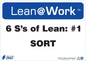 ZING Lean Sign, Six Ss Lean Sort - official Zing product image 1