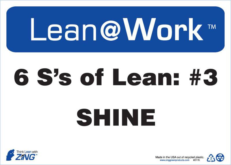 ZING Lean Sign, Six Ss Lean Shine - official Zing product image 1