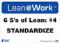 ZING Lean Sign, Six Ss Lean Standardize - official Zing product image 1