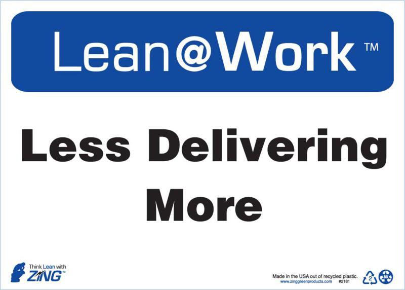 ZING Lean Sign, Less Delivering More - official Zing product image 1