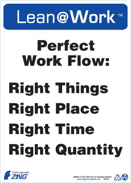 ZING Lean Sign, Perfect Work Flow - official Zing product image 1