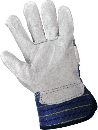 Global Glove - 2120 - Leather Palm Gloves - rubber coating - black