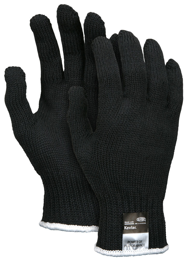 9370BK - MCR Safety CutPro® - 7 Gauge Black DuPont™ Kevlar® Aramid Shell - Cut Resistant Work Gloves - Regular Weight