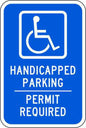 Handicapped Parking Permit Required