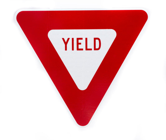 ZING Traffic Sign, Yield, Egp, 24 X 24 - official Zing product image 1