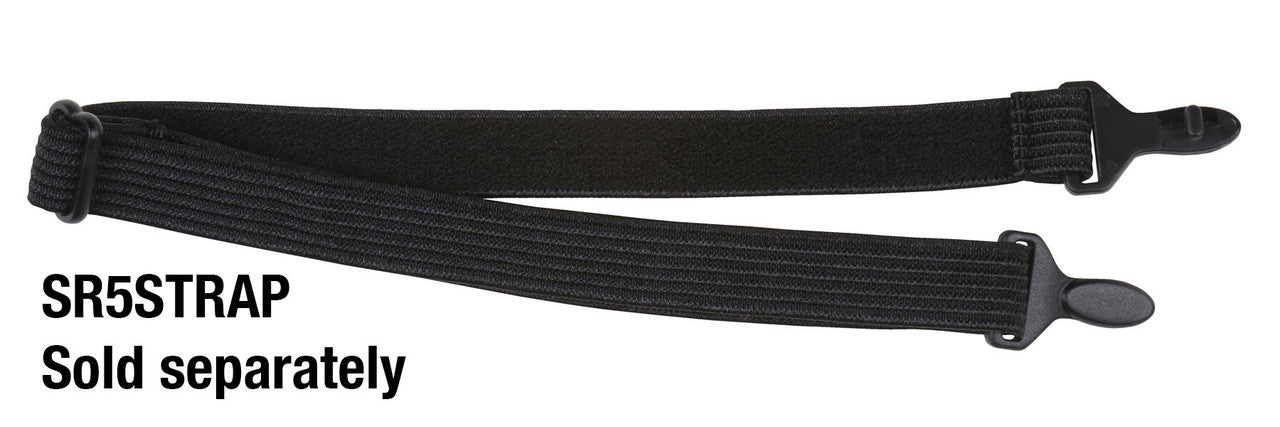 MCR Safety SR5 - Swagger® SR5 Series Safety Glasses, Spoggle Strap Slot on each Temple, Dielectric and Foam Lined, TPR Temples and Nose Piece - Elastic Strap SR5STRAP Sold Seperately — Sold by Pair — manufacturer image 6