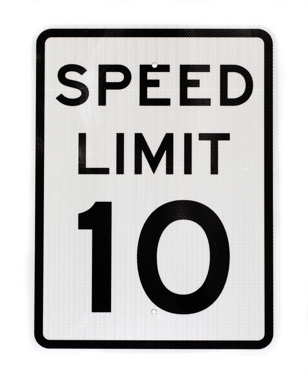 ZING Traffic Sign, Speed Limit 10 Mph, Egp, 18X24 - official Zing product image 1