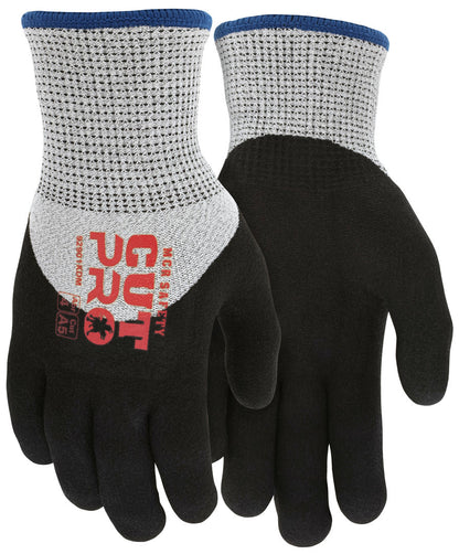 92901KD - MCR Safety CutPro® - 13 Gauge HyperMax® HPPE Shell - Cut, Abrasion, and Puncture Resistant - Insulated Glove with Full Acrylic Lining - Sandy Foam Nitrile Palm and Over the Knuckle