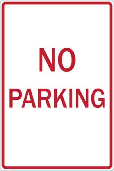 ZING Parking Sign, No Parking, Egp, 12X18 - 2273