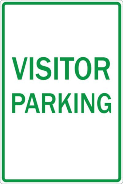 ZING Parking Sign, Visitor Parking, Egp, 12X18 - 2276
