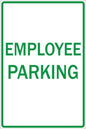 ZING Parking Sign, Employee Parking, Egp, 12X18 - 2282
