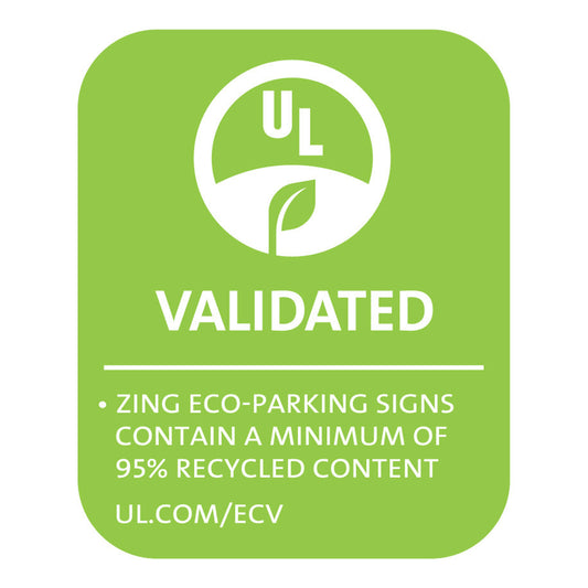 ZING Parking Sign, Handicap Access At Side, Egp, 12X18 - 2286