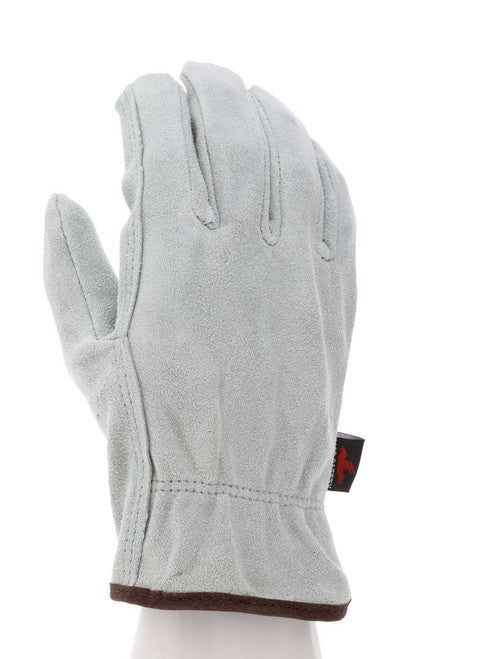 3120_ - 3120L - 23130 - 360 - Leather driver work gloves – MCR Safety Group 3120 – split cowskin leather with straight thumb 