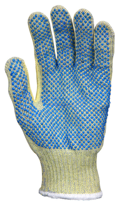 93857 - MCR Safety CutPro® with Hero™ Technology - 7 Gauge Regular Weight Shell - Made with ARX® Aramid Fibers - PVC Dotted Palm - Cut Resistant Work Gloves - PVC Dots add Abrasion Resistance and Gripping Power