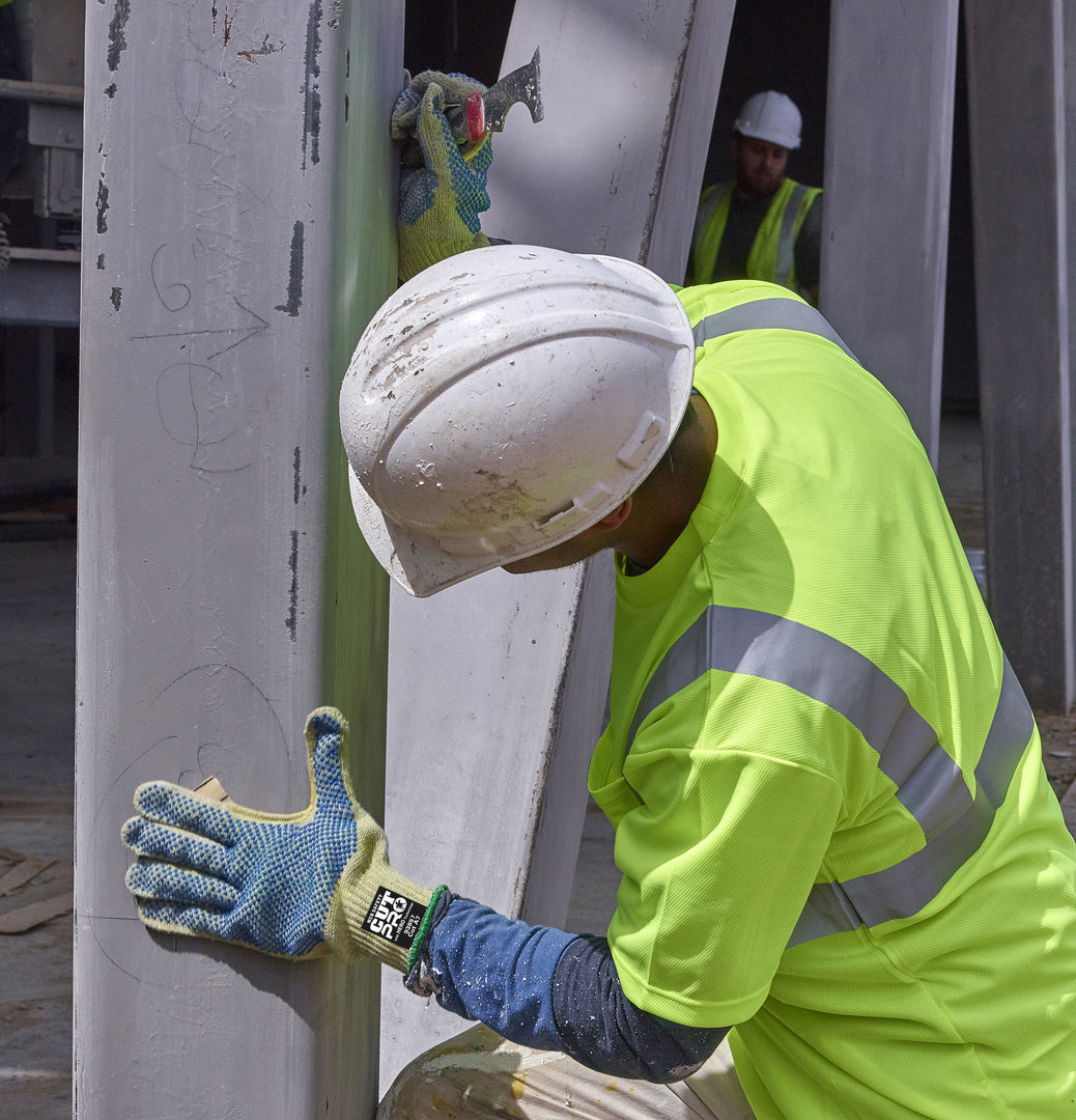93859 - MCR Safety CutPro® with Hero™ Technology - 7 Gauge Regular Weight Shell - Made with ARX® Aramid Fibers - PVC Dotted Back and Palm - Cut Resistant Work Gloves - PVC Dots add Abrasion Resistance and Gripping Power