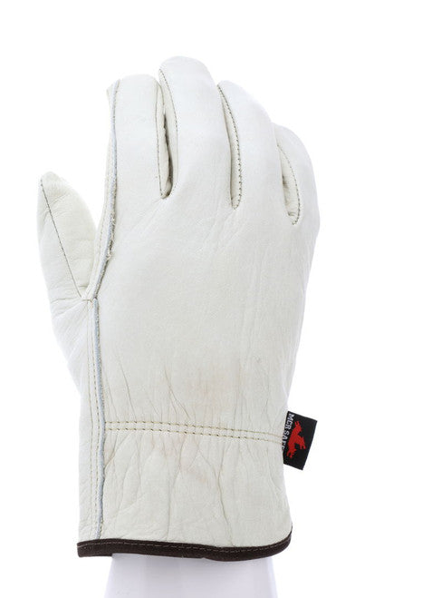 3201_ - 3201L - 23217 - 360 - Leather driver work gloves – MCR Safety Group 3201 – grain cowskin leather with straight thumb 