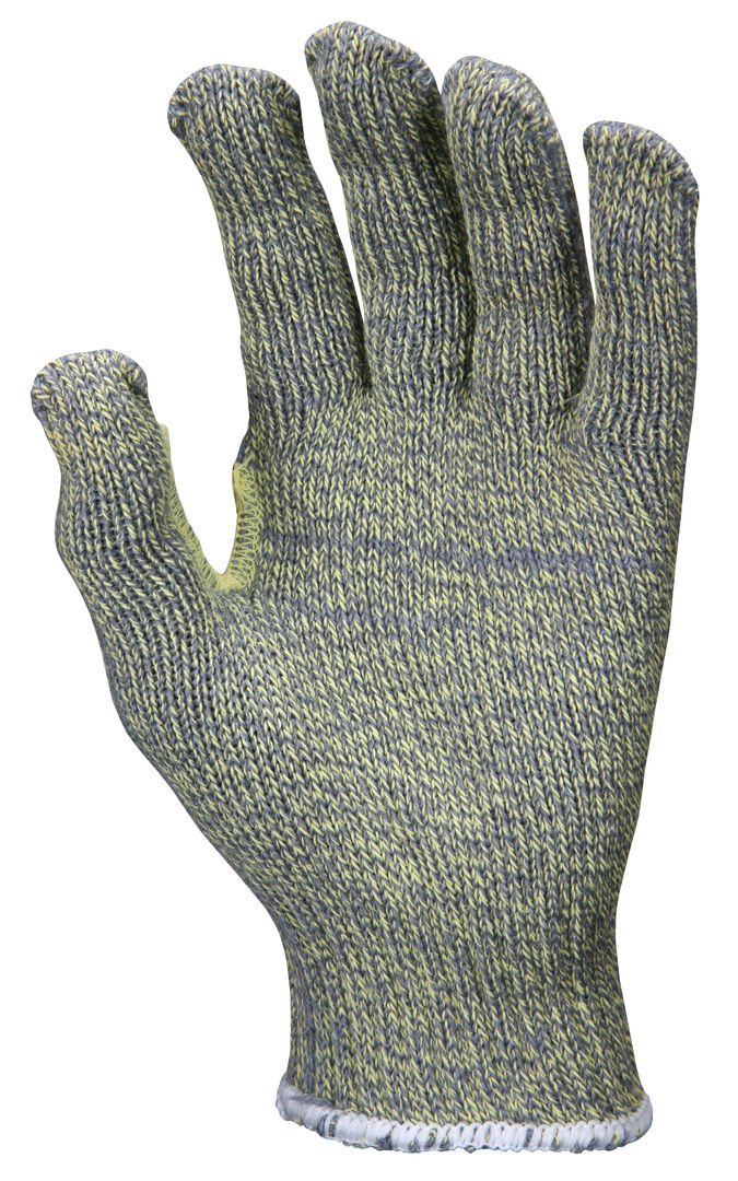 93860 - MCR Safety CutPro® with Hero™ Technology - 7 Gauge Regular Weight Shell - Made with ARX® Aramid Fibers - Uncoated Cut Resistance * NOTE ROLLING CHANGE* This glove is transitioning from Cut level A6 to A7 See Details Below **