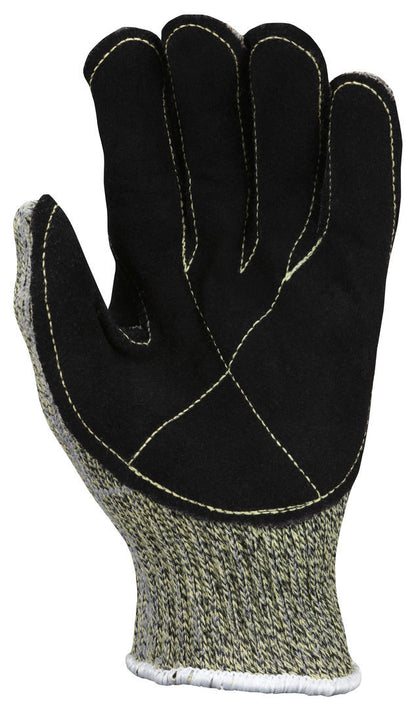 93861 - MCR Safety CutPro® with Hero™ Technology - 7 Gauge Regular Weight Shell Made with ARX® Aramid Fibers - Cut Resistant Work Gloves - Leather Palm