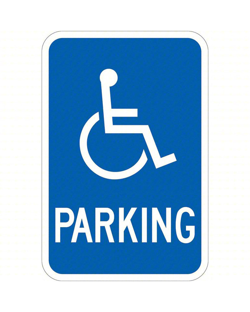 ZING Sign, Handicap Parking/, Hip, 12X18 - 2351