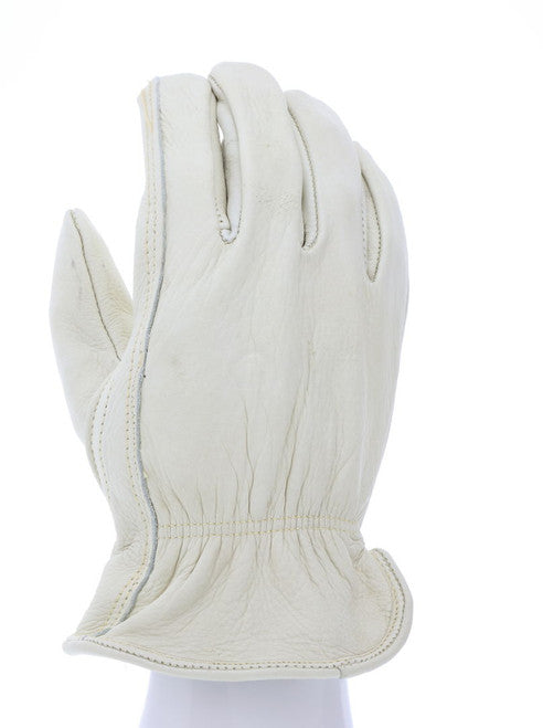 32114_ - 32114L - 23573 - 360 - Leather driver work gloves – MCR Safety Group 32114 – grain cowskin leather with Kevlar® stit