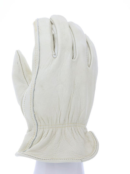 32114_ - 32114L - 23573 - 360 - Leather driver work gloves – MCR Safety Group 32114 – grain cowskin leather with Kevlar® stit