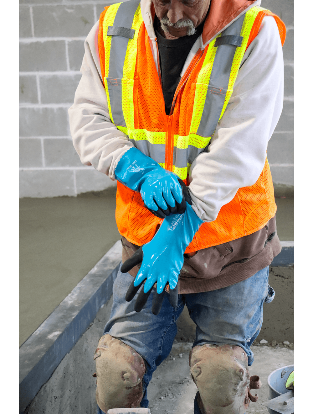 FrogWear® - 2360 - Chemical Handling Gloves - nitrile coating - black