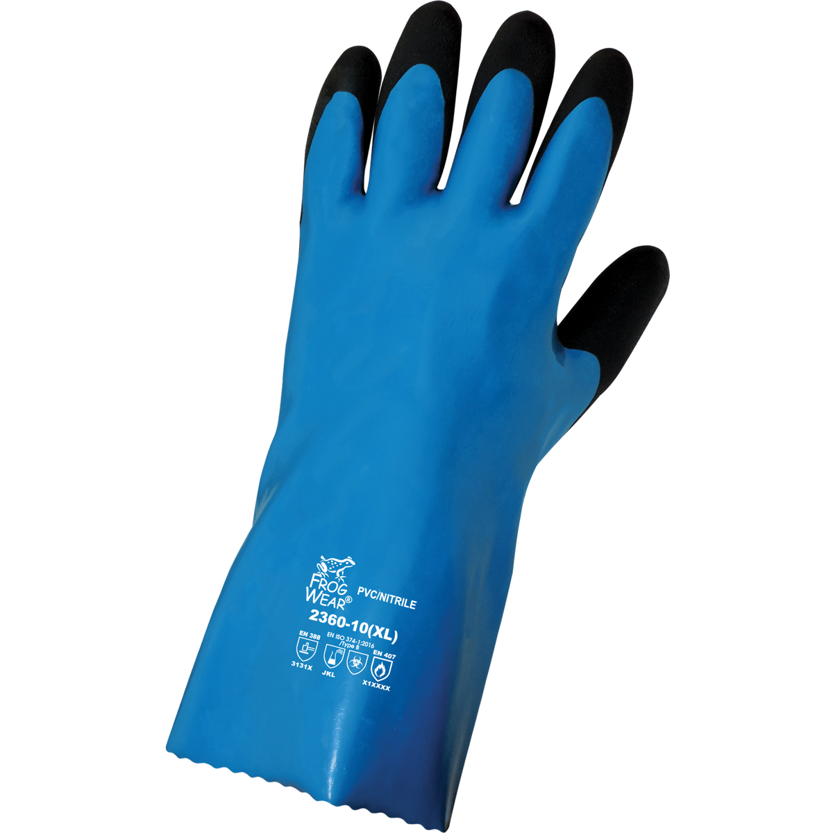 Global Glove FrogWear 2360 PVC Chemical Handling Gloves - 12-Inch, Fully Coated, Waterproof - view 12