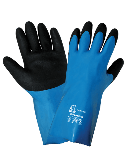 FrogWear® - 2360 - Chemical Handling Gloves - nitrile coating - black