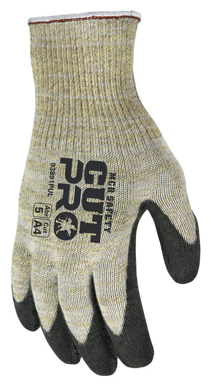 93891PU - MCR Safety CutPro® 10 Gauge Kevlar® aramid and Synthetic Shell Stainless Steel Strands Cut Resistant Work Gloves Polyurethane (PU) Coated Palm and Fingertips Polyurethane (PU) Palm provides excellent abrasion resistance