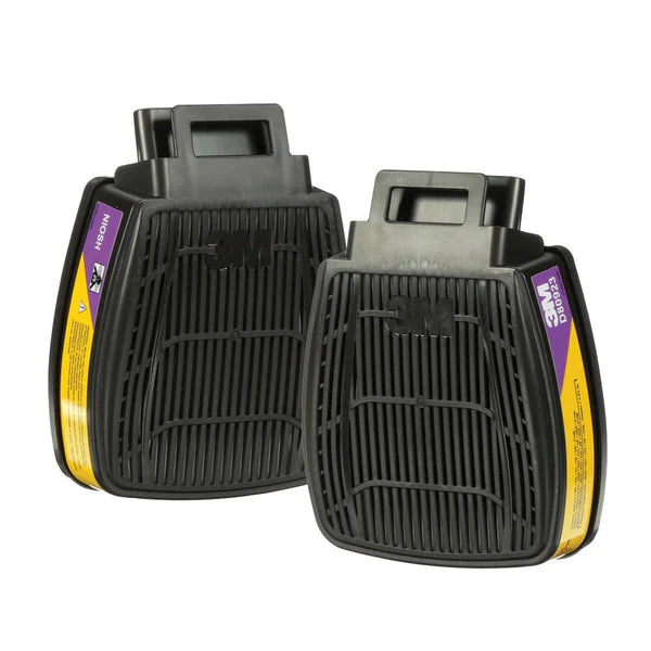 3M™ Secure Click™ Organic Vapor/Acid Gas Cartridge/Filter P100 D80923, 2 EA / PK