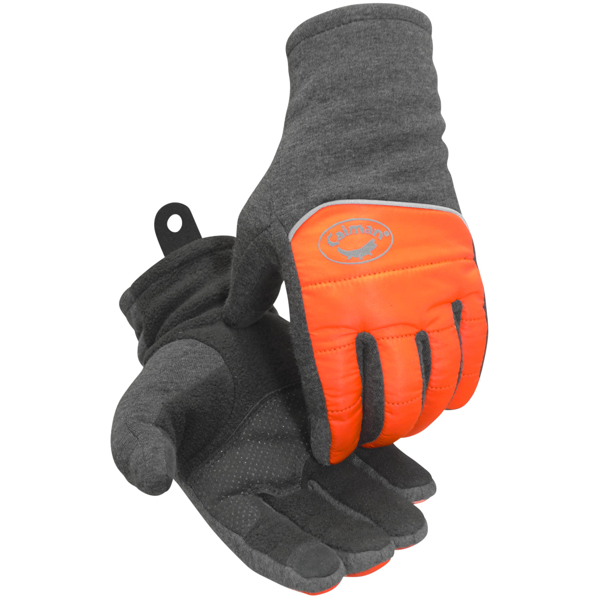 Caiman 2385 – Hi-Vis Polyester Fleece Glove with Micro-Dot Patch Grip and Thermal Lining - Touchscreen Compatible